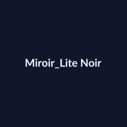 Miroir Lite Noir fiche