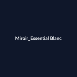 Miroir Essential Blanc fiche