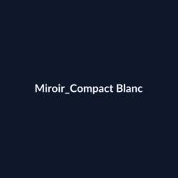 Miroir Compact Blanc fiche