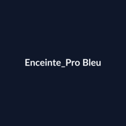 Enceinte Pro Bleu fiche