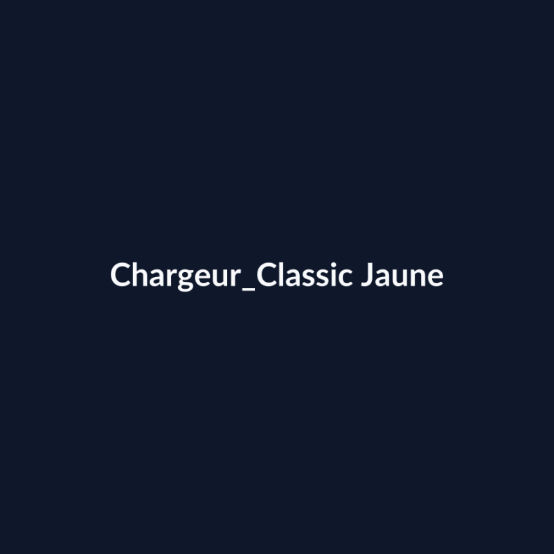 Chargeur Classic Jaune fiche