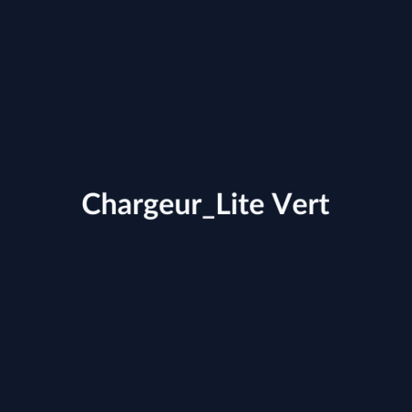 Chargeur Lite Vert fiche