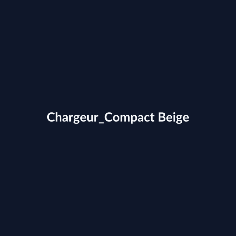 Chargeur Compact Beige fiche