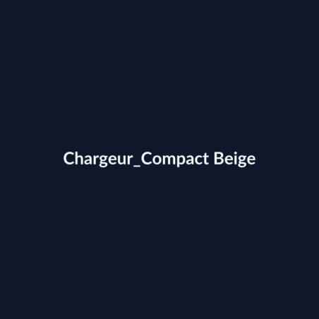 Chargeur Compact Beige fiche