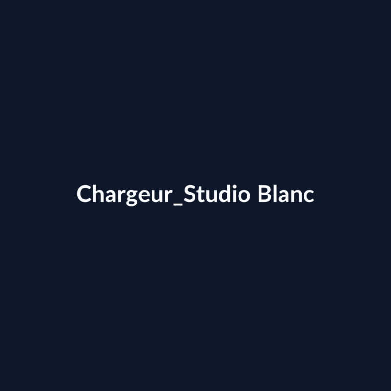 Chargeur Studio Blanc fiche