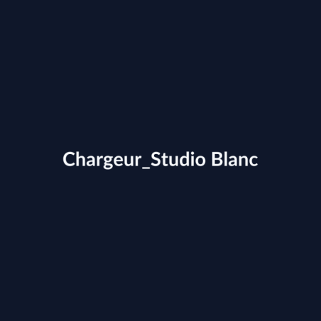Chargeur Studio Blanc fiche