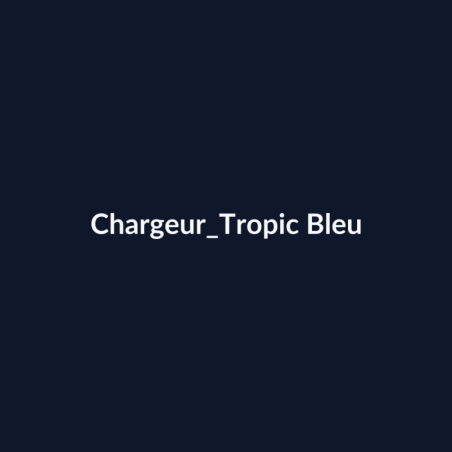 Chargeur Tropic Bleu fiche