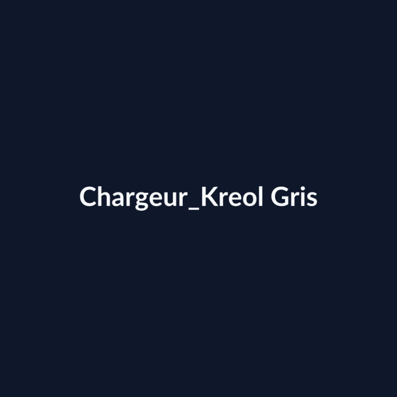 Chargeur Kreol Gris fiche