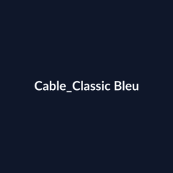 Cable Classic Bleu fiche
